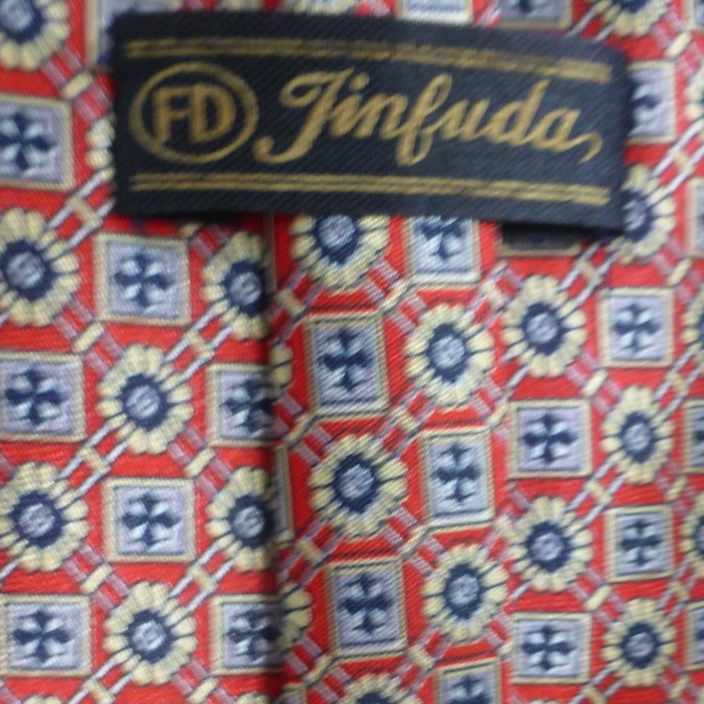 Jinfuda, 100% silk necktie, Made In China, EUC